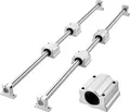 Produktbild: VEVOR Linearführungen SFC25, 2er-Pack 1000 mm Linearschienen & 4 Stk. Gleitblöcke, Führungsschienen, Gleitschienen für DIY-Graviermaschinen, Dreh- & Fräsmaschinen, DIY-Übungs-Wippplatte