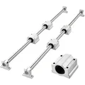 Produktbild: VEVOR Linearführungen SFC25, 2er-Pack 1000 mm Linearschienen & 4 Stk. Gleitblöcke, Führungsschienen, Gleitschienen für DIY-Graviermaschinen, Dreh- & Fräsmaschinen, DIY-Übungs-Wippplatte