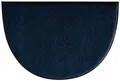 Produktbild: Erwin Müller Fußmatte halbrund Mainz, Schmutzfangmatte, Sauberlaufmatte uni dunkelblau Größe 50x75 halbrund - rutschfest, pflegeleicht, für Fußbodenheizung geeignet (weitere Farben, Größen)