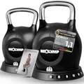 Produktbild: NEOLYMP Kettlebell Set 1,5-20 kg - 7-in-1 Kettlebell verstellbar für Ganzkörper-Workout Zuhause - Kugelhantel mit robustem Edelstahl-Handgriff für perfektes Schwungerlebnis