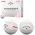 Produktbild: Callaway Supersoft Golfball 12er Splatter 360 weiss/rot