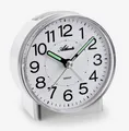 Produktbild: Atlanta Quarzwecker ohne Ticken Geräuscharm Analog Licht Snooze Silber - 2118/19