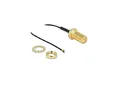 Produktbild: Delock Antennenkabel RP-SMA Buchse zum Einbau zu MHF® 4 Stecker 0.81 35 cm
