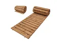 Produktbild: TRUTZHOLM Gartensteg Holzpfad ausrollbar 250x43x2 cm rustikales Tannenholz Anti-Rutsch