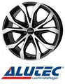 Produktbild: 4x Alutec W10 8X18 5/112 ET39 Racing Schwarz Frontpoliert
