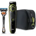 Produktbild: Braun BT3941TS Akku/Netz Barttrimmer mit Gillette Rasierer und Kulturtasche