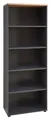 Produktbild: Innostyle Aktenschrank Bücherregal MEMPHIS, Graphit Dekor, H 197 cm Artisan Eiche Dekor, 5 offene Fächer