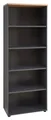 Produktbild: Bücherregal Schrank Regal Graphitdekor Artisan Eiche Dekor B 75 x H 197cm