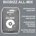 Produktbild: BioBizz ALL MIX 50 Liter Blumenerde Pflanzerde Substrat Growerde Bio