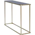 Produktbild: Livetastic Konsolentisch, Schwarz, Gold, Metall, Glas, formgebogen, Flachrohr, 30x76x100 cm, einfacher Aufbau, Wohnzimmer, Wohnzimmertische, Konsolentische