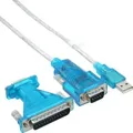 Produktbild: InLine® USB zu Seriell Adapterkabel, USB Stecker A an 9pol Stecker, mit Adapter / Konverter /