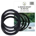 Produktbild: HappySeed 30m Bonsai Draht aus eloxiertem Aluminium, Schwarz - Essenziell für die gewünschte Form Ihres Bonsais - ideal zum Drahten von Bäumen & Pflanzen (3er Set)