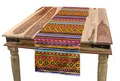 Produktbild: ABAKUHAUS Mexikaner Tischläufer, Folk Vintage-Geometric, Esszimmer Küche Rechteckiger Dekorativer Tischläufer, 40 x 300 cm, Orange Magenta
