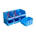 Produktbild: Hünersdorff Lagerboxen 5x Größe 5, blau, PP, stapelbar