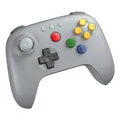 Produktbild: 8BitDo 64 bluetooth controller (grijs, bluetooth 5.0 / usb, switc