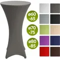 Produktbild: Stehtischhusse Stella Stretch Anthrazit, 80cm ∅ - Beautissu