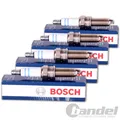 Produktbild: 4 BOSCH SUPER+ ZÜNDKERZEN für AUDI A3 A4 B5,B6 A6 C5 ASTRA H VW GOLF 4 PASSAT 3B