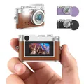 Produktbild: Rollei Minidigitalkamera Vintage Braun, 1080P FHD Kleine Retro Digitalkamera mit 0,96 Zoll Farbbildschirm 2MP Daumenkamera Kompakte Fotokamera mit Blitz & Aufzeichnung, Mini-Digital-Kamera-Klein