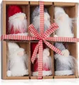 Produktbild: BRUBAKER Christbaumschmuck Weihnachtszwerge aus Holz und Strick Baumanhänger (6-tlg), Weihnachtsmänner Wichtel - Weihnachtsanhänger Gnom - 9 cm Baumschmuck