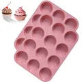 Produktbild: 2 Stück Muffinform Silikon für 12 Muffins, Muffinblech Muffin Backform für Ba...