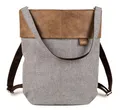Produktbild: zwei Olli OR12 Rucksack Umhängetasche Tasche Ice Grau Braun Damen Herren