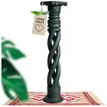 Produktbild: livasia Dekosäule Balinesische Säule aus Holz, gedreht, handgefertigt schwarz 100 cm