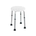 Produktbild: Duschhocker Weiß rund 8-fach höhenverstellbar Wannenhocker Badhocker WENKO