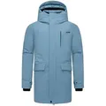 Produktbild: Stone Harbour Wintermantel Emriis XX Warmer Herren Mantel mit Magnet-Knöpfen blau XXL (56)