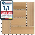 Produktbild: Floordirekt - Wpc-terrassenfliese Classic Teak 30 X 30 Cm