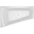 Produktbild: RIHO Stiell Smart Eck-Badewanne, mit Air-System, Einbau, 170x110x50cm, 240 Liter, 2-Sitzer, weiß glänzend, B101005005, Ausführung: Version rechts, Kopfkissen+Licht links