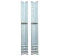 Produktbild: vidaXL H-Pfostenanker Bodenanker L-Form für Spielturm 2 Stk. Stahl 5 x 5 x 50 cm, (2-St)