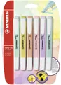 Produktbild: STABILO Filzstift Textmarker-Set mit 6 Farben, Pastell, 6er Pack, Ideal für Schule und Büro, handliches Design