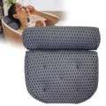 Produktbild: Badewannenkissen Grau - Badekissen für Badewanne - ergonomisches Nackenkissen...