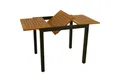 Produktbild: DEGAMO Gartentisch VICENZA, ausziehbar 80/120x70cm, Alu anthrazit + Akazie