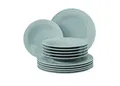 Produktbild: SELTMANN WEIDEN Tafelservice 12-teilig BT - Beat - Form: Rund mit Rillenrelief - moderner Stil - Arktisblau - Color Glaze