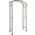 Produktbild: Rosenspalier Rosenbogen Torbogen 120 cm Rankhilfe Rost Metall Kletterhilfe Bogen
