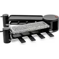 Produktbild: H.KOENIG RP360 - Raclette 8 Personen 3 in 1, Grill, Bratpfanne mit Naturstein, 1200 W. - Schwarz