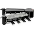 Produktbild: H.Koenig RP360 Raclette / 8 Personen / 4 Funktionen / 360° Drehgelenk / klappbar / 1200 W / Schwarz