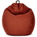 Produktbild: Green Bean Sitzsack Home Linen (Indoor Riesensitzsack mit EPS-Perlen Füllung -, Kuschelig Weich Waschbar), Sitzkissen Lounge Chair rot Ø 80 cm