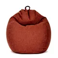 Produktbild: Green Bean Indoor Sitzsack mit 200 Liter mit EPS-Perlen Füllung Kuschelig Weich Waschbar - Drinnen Stoff Bodenkissen Liegekissen Sitzkissen Lounge - Cherry Rot