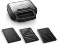 Produktbild: Tefal UltraCompact 3-in-1-Toaster SW383D10 – Dreiecke, Waffeln, Panini – 700 W