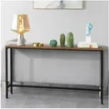 Produktbild: Fsb19-n Vintage Konsolentisch Metall Flurtisch Dekotisch Sideboard Beistelltisch Natur/schwarz Bht Ca: 120x65x20cm - Sobuy