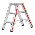 Produktbild: Hymer Stufenstehleiter beidseitig begehbar, 2x3 Stufen