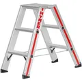 Produktbild: Hymer Stehleiter 802406, aus Aluminium mit 2 x 3 Stufen