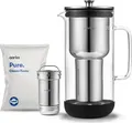 Produktbild: AARKE Purifier, Pitcher-Wasserfilter, 2,36 l, Edelstahl, Transparent