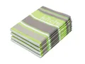 Produktbild: ZOLLNER 4er Set Geschirrtücher Baumwolle in 50x70 cm - saugstarke und langlebige Küchentücher - waschbar bis 60°C – in grün gestreift - Gastronomiequalität - Oeko Tex® Zertifiziert