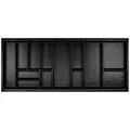Produktbild: SO-TECH® Besteckeinsatz ORGA-BOX Junker Slim lavagrau mit Perlstruktur, 1125 x 476 mm im 120er Schrank im SO SLIM Schubladen grau 112.5 cm x 5.2 cm x 47.6 cm