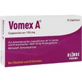 Produktbild: VOMEX A 150 mg Suppositorien 10 St. PZN 01116555
