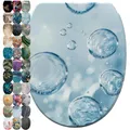 Produktbild: SANILO® WC-Sitz mit Absenkautomatik und Schnellverschluss Bubbles, Toilettendeckel direkt vom Hersteller, Klodeckel, Klobrille, WC Deckel, WC Brille