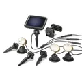 Produktbild: 2x LED Solarstrahler  Trio warmweiss Solar Gartenstrahler Leuchte Lampe Garten